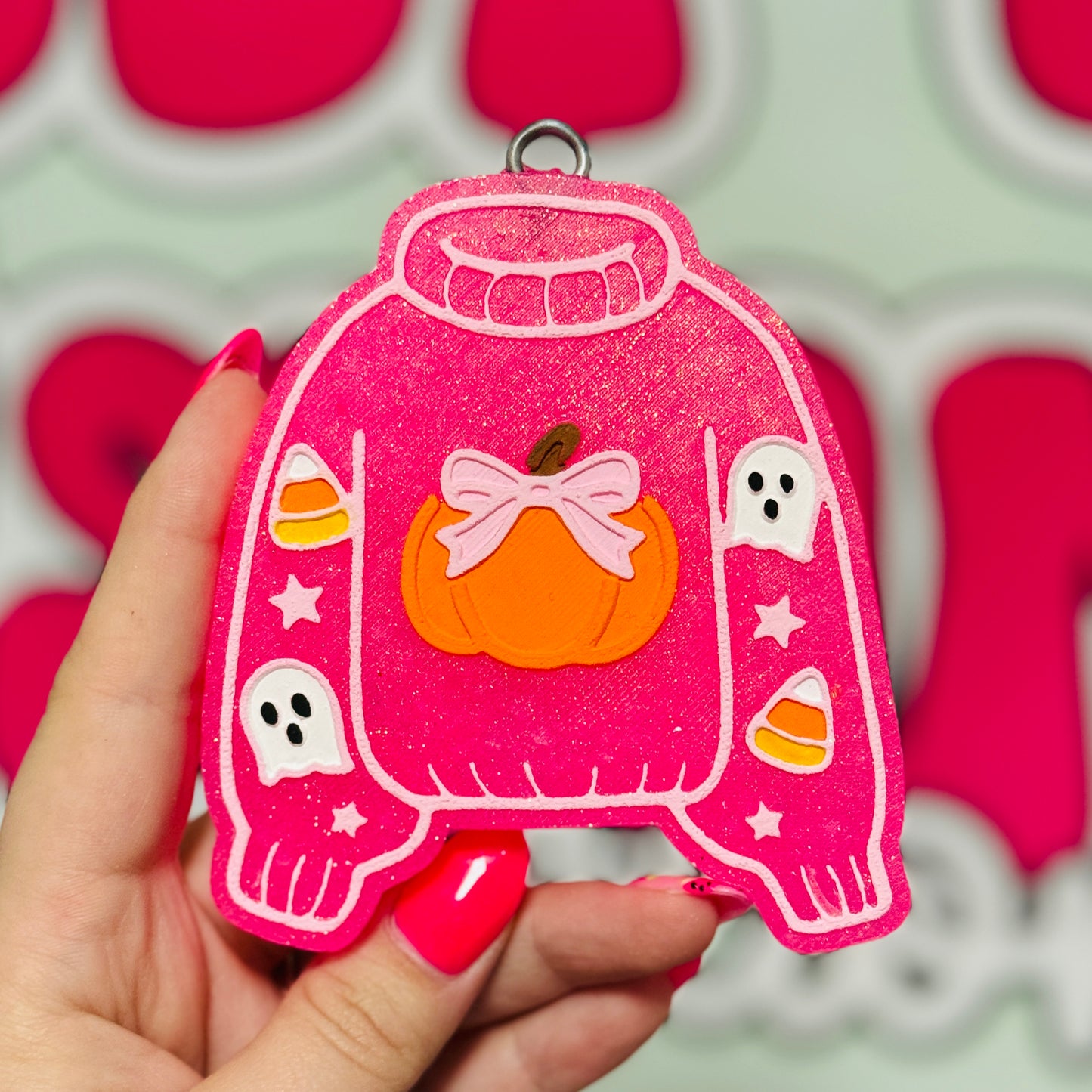 Pumpkin Sweater Freshie - Flannel Jacket - RTS