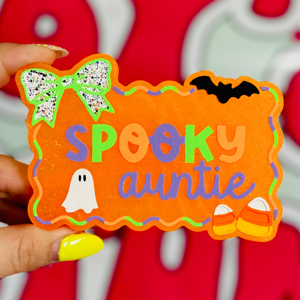 Spooky Auntie Freshie - Leaves - RTS