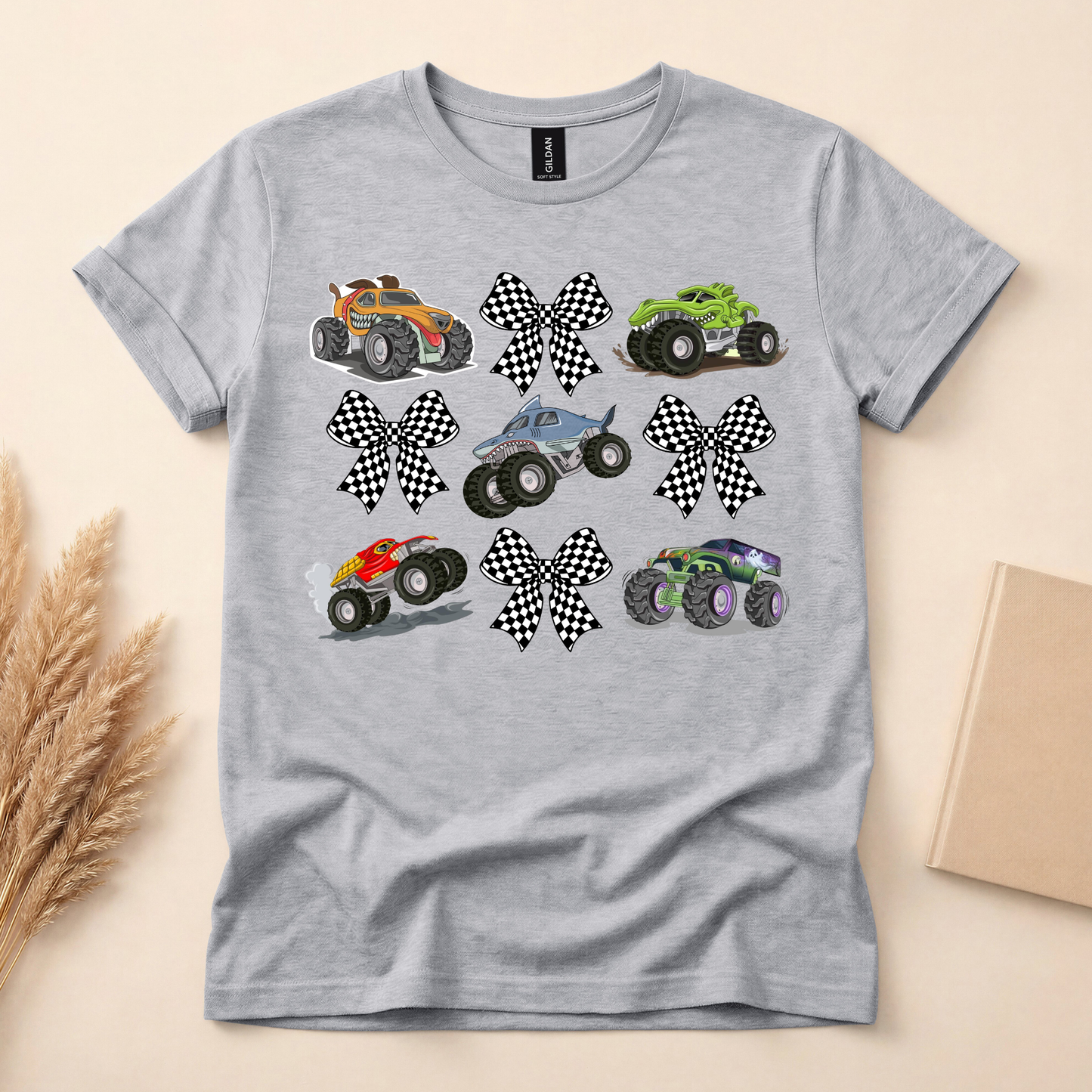 Trucks with Checkered Bows Shirt