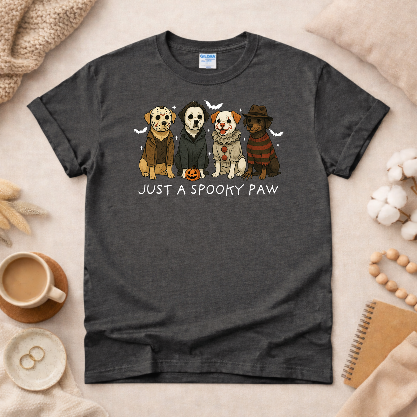 Spooky Paw (White Words) Shirt