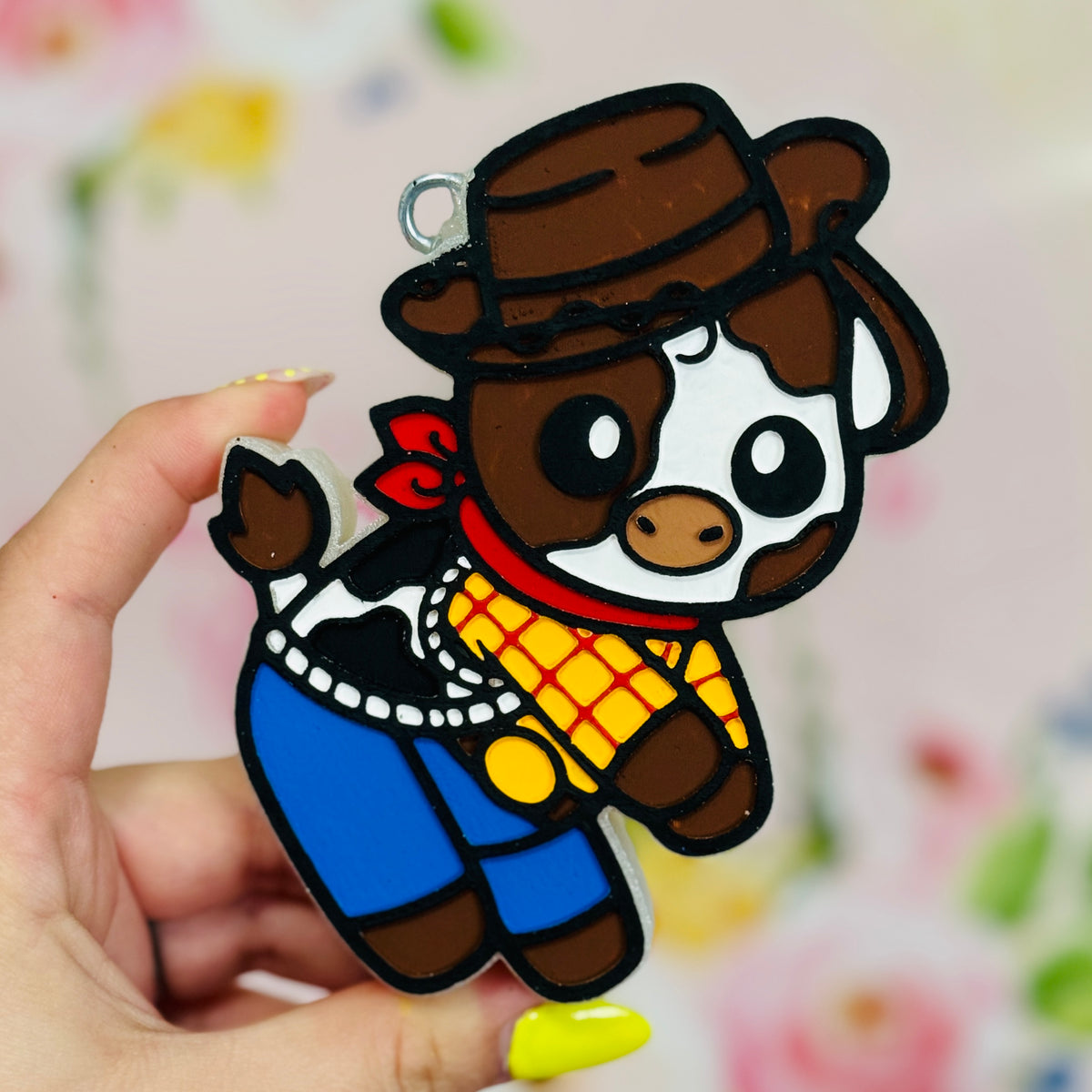 Cowboy Cow Freshie - GA Peaches - RTS