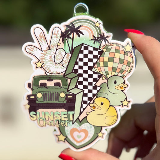 Sunset Chaser Duck Truck Freshie - RTS