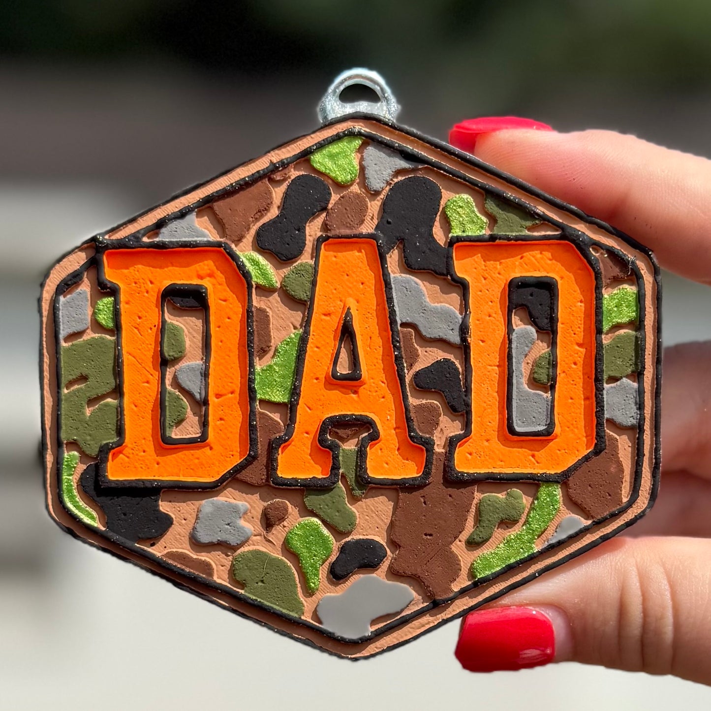 Camo Dad Freshie - Leather - RTS