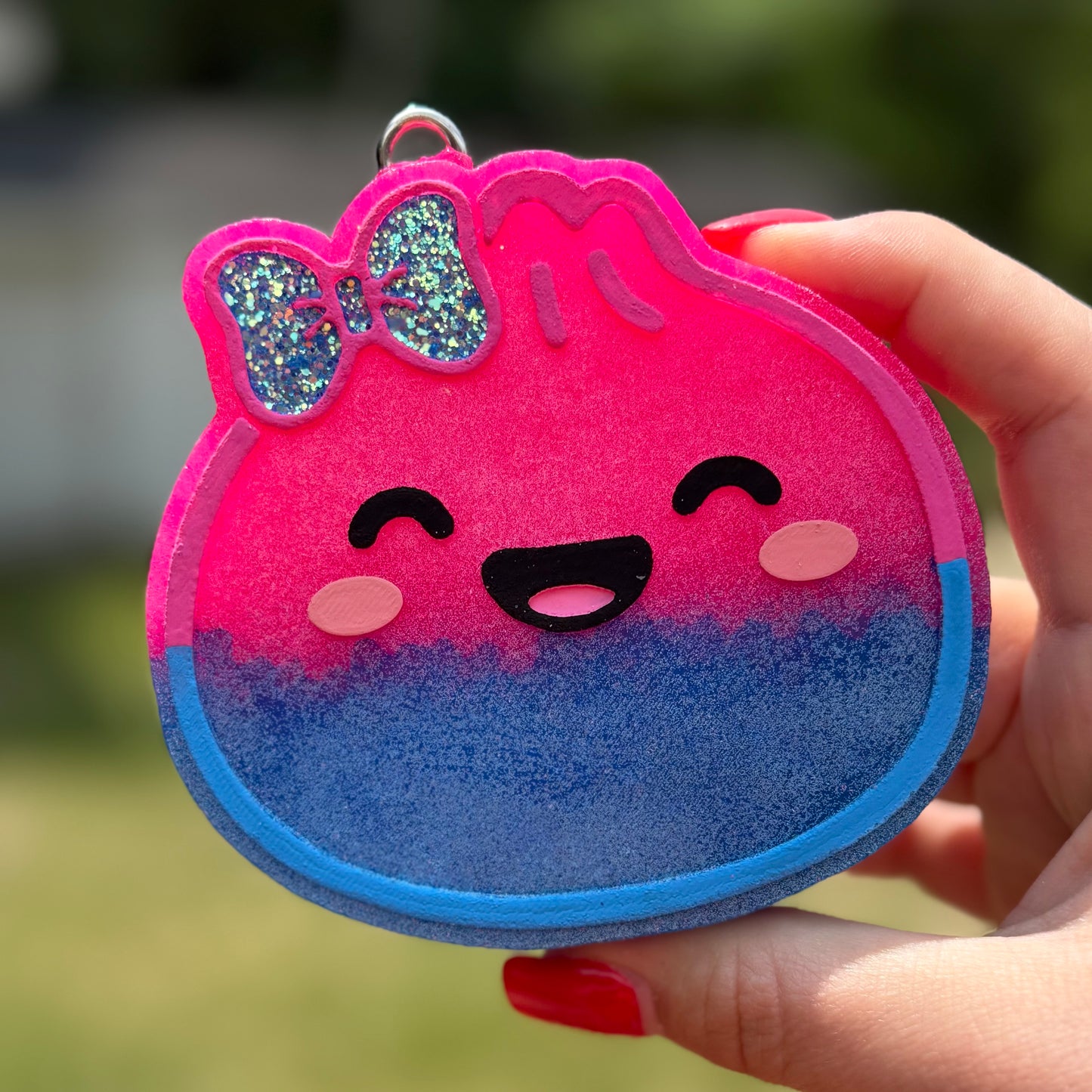 Pink/Blue Dumpling Freshie - Fruity Rings - RTS