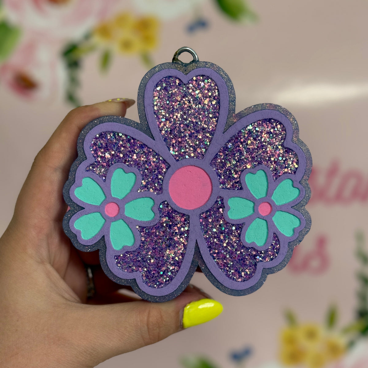 Purple Flower Trio Freshie - Cabana Crush - RTS