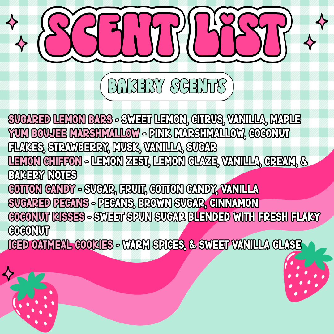 Bakery Scent List