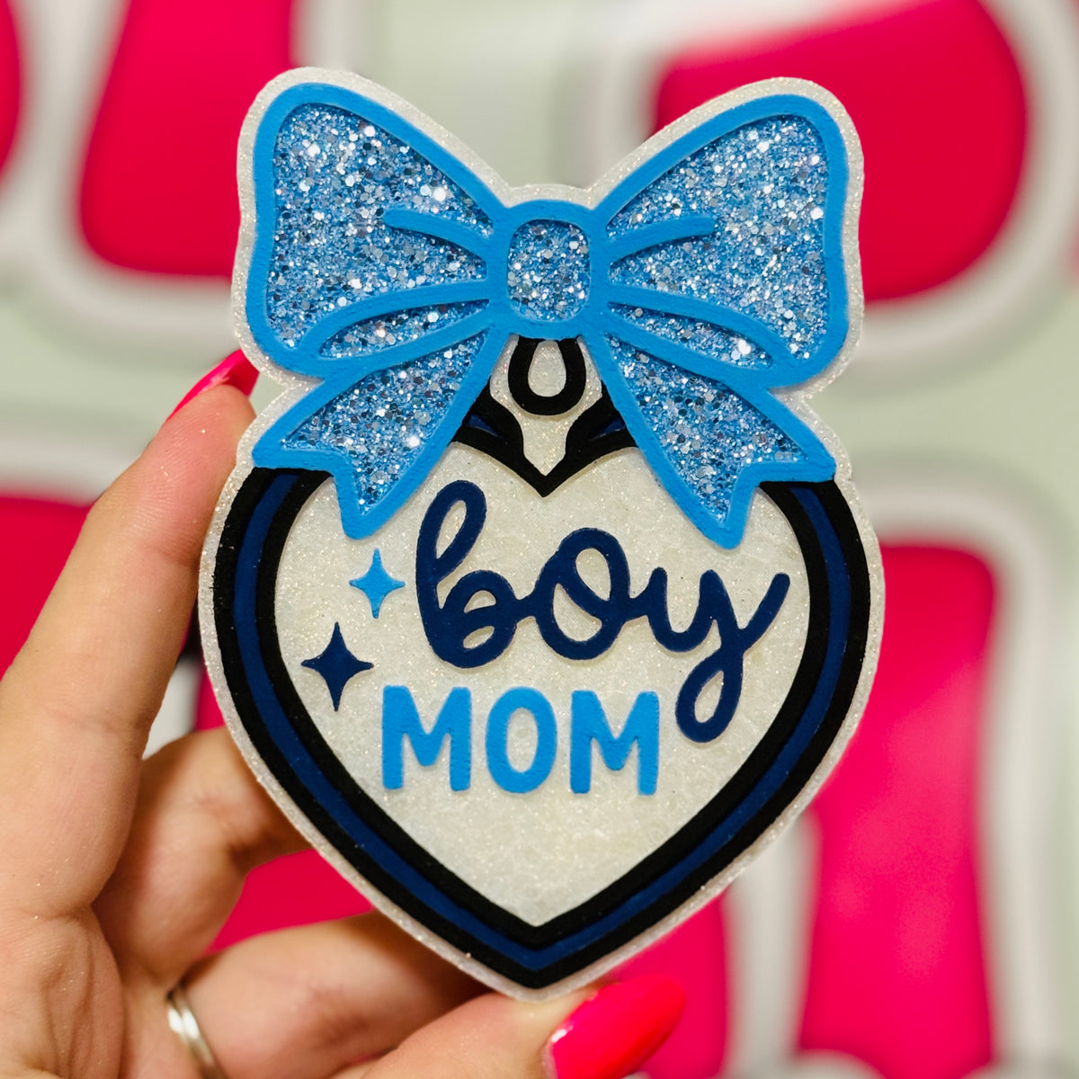 Boy Mom Locket Freshie - Volcano - RTS