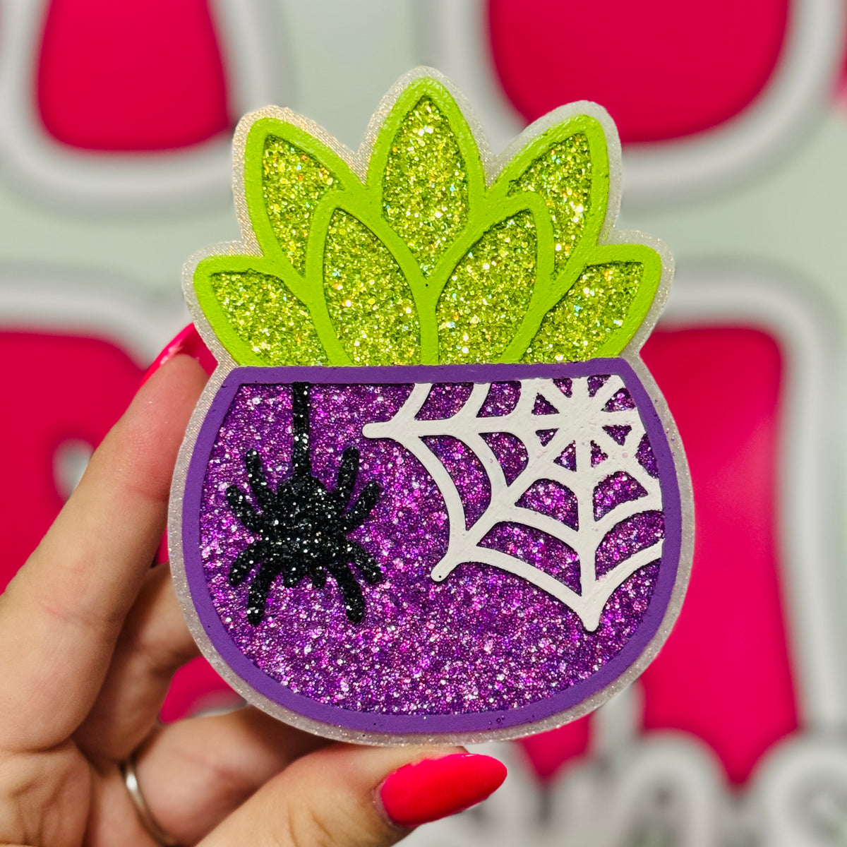 Spider Plant Freshie - Yum Bougie Marshmallow - RTS