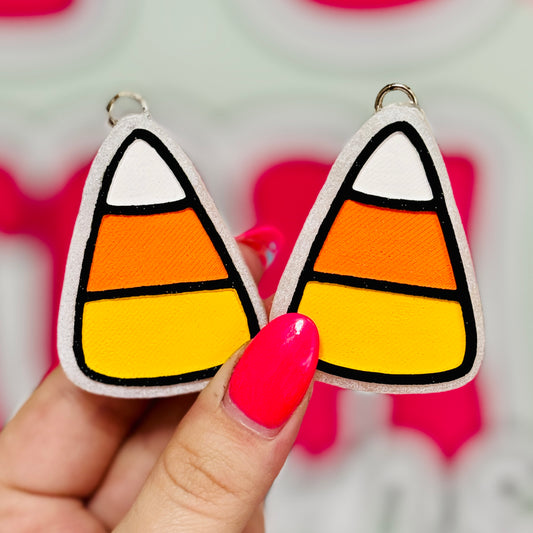 Candy Corn Vent Clips Freshie - Flannel Jacket - RTS