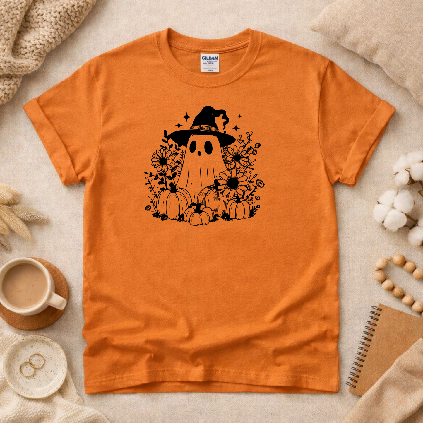 Ghost with Witch Hat Shirt