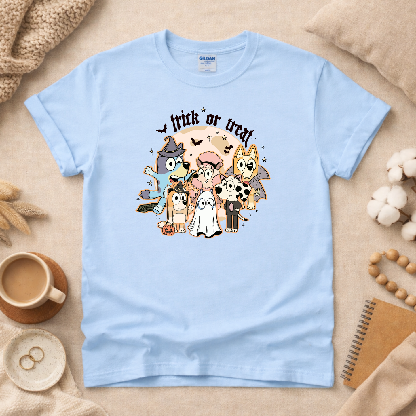 Blue Dog and Family Halloween Shirt