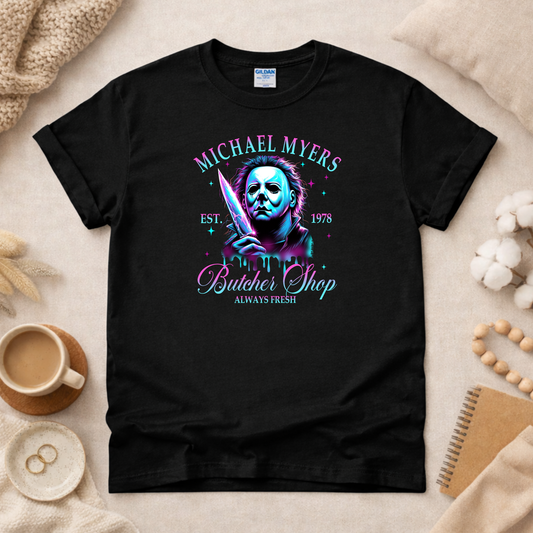Neon Horror Shirt (Please leave a note with which design you would like)