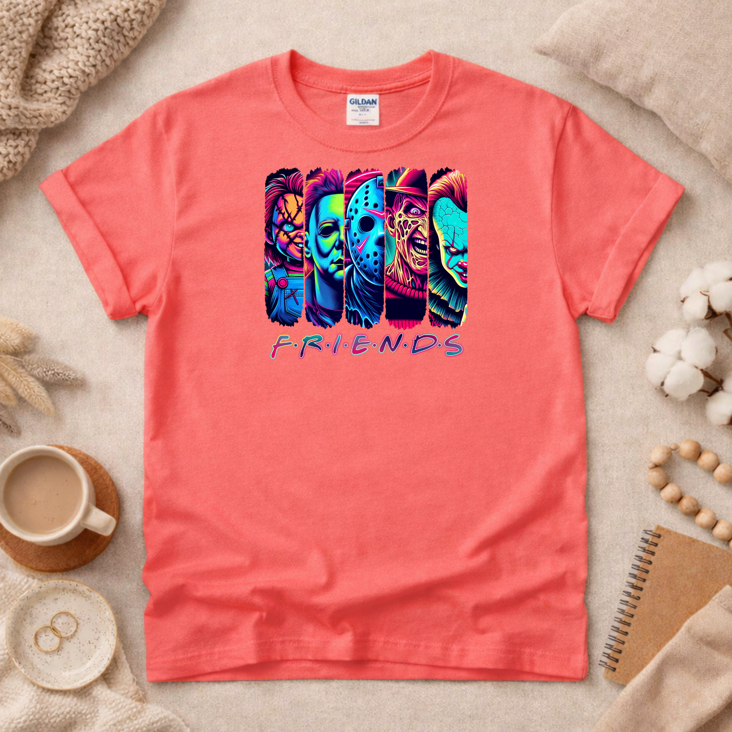Neon Horror Shirt (Please leave a note with which design you would like)
