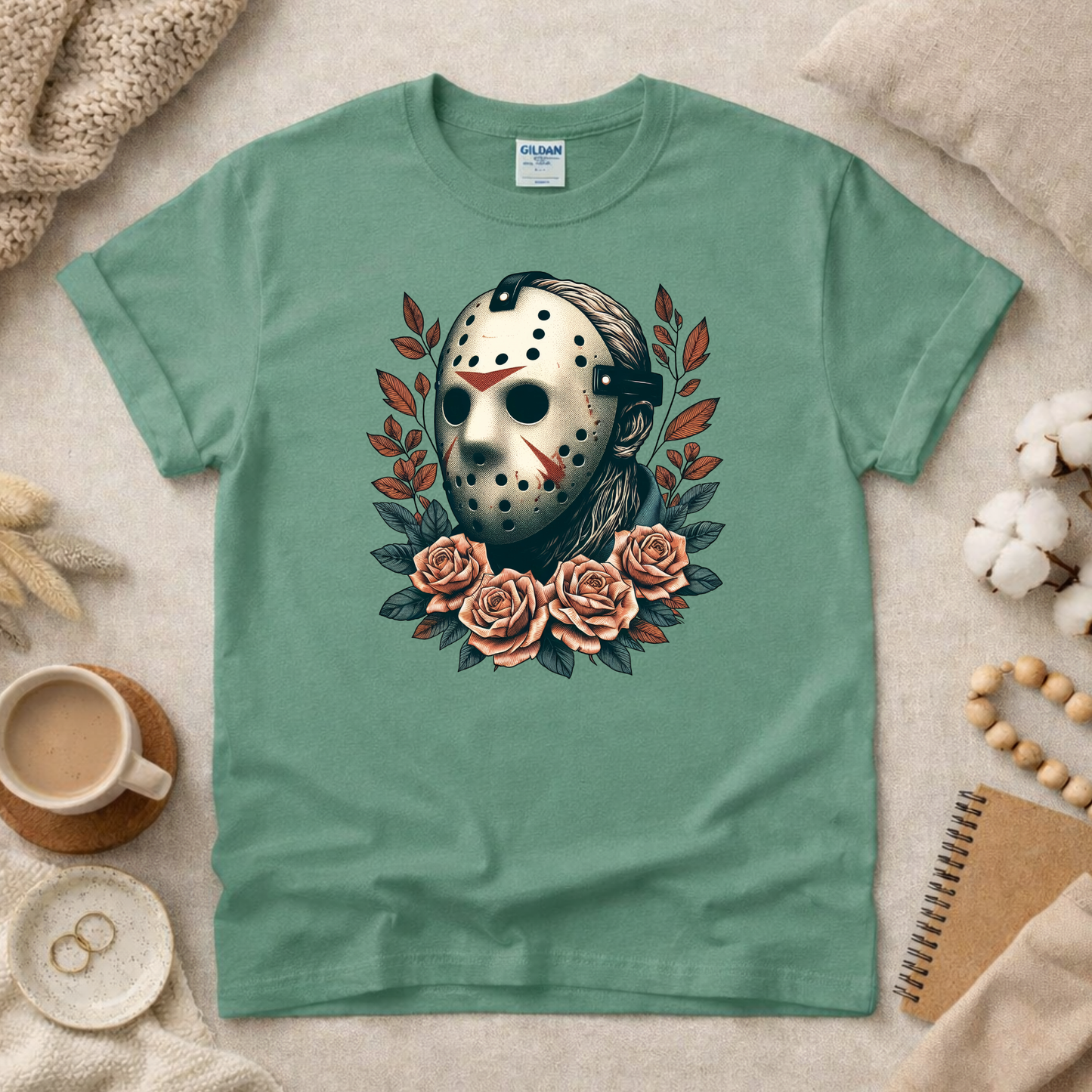 Horror Mask Man Shirt (Please leave a note with which design you would like)