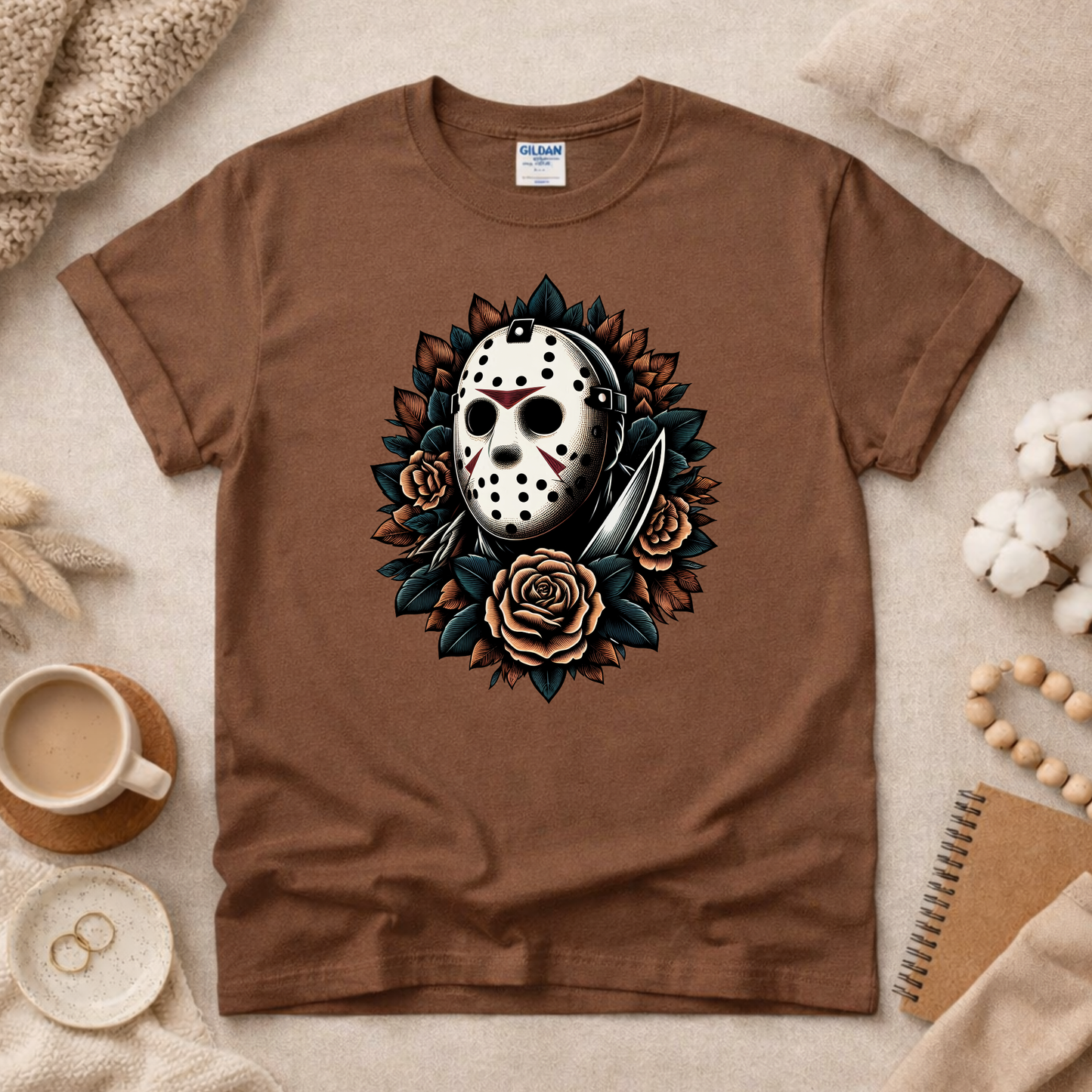 Horror Mask Man Shirt (Please leave a note with which design you would like)