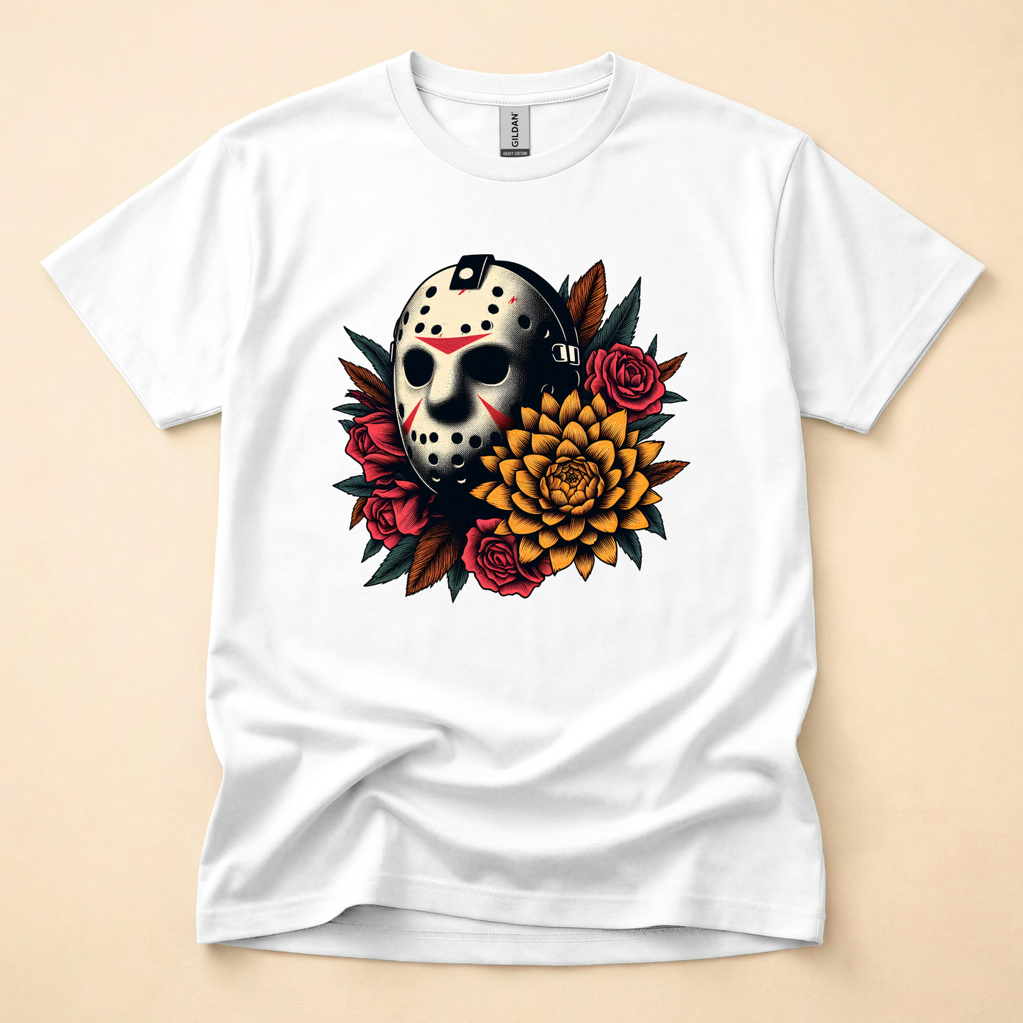 Horror Mask Man Shirt (Please leave a note with which design you would like)
