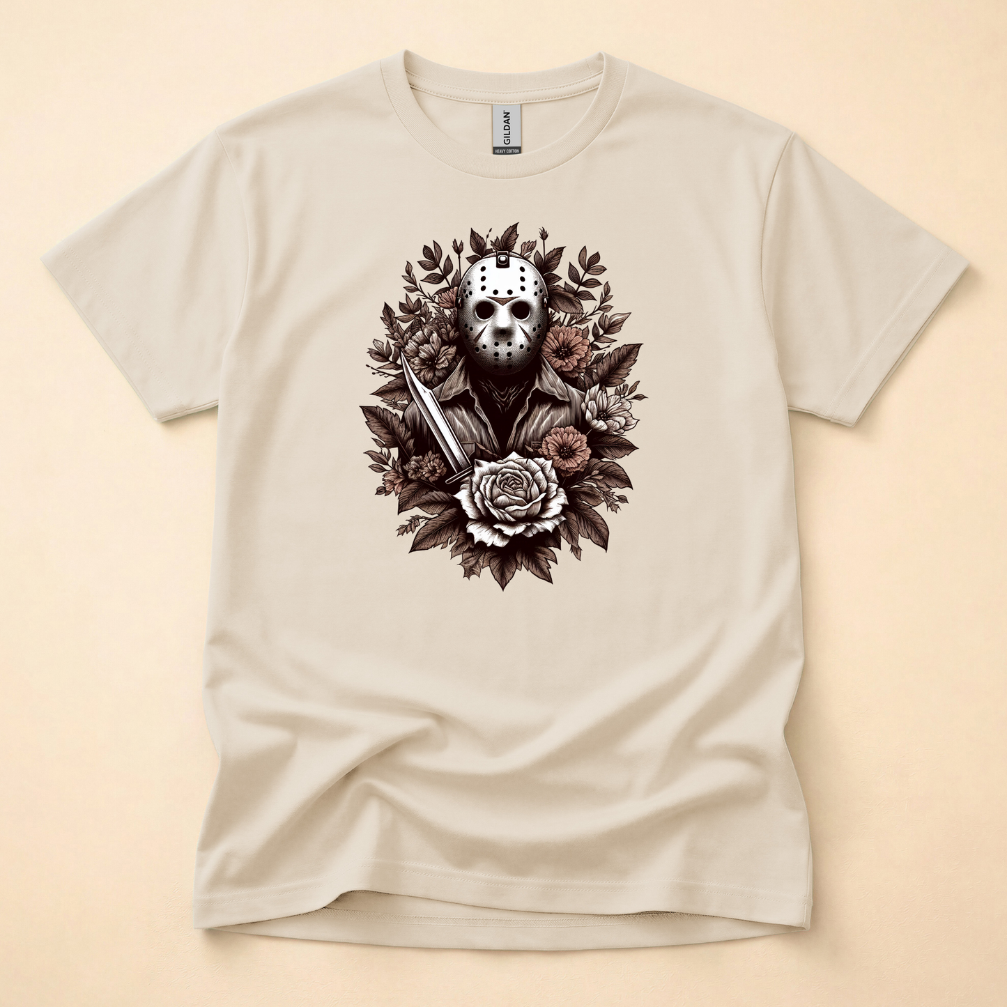 Horror Mask Man Shirt (Please leave a note with which design you would like)