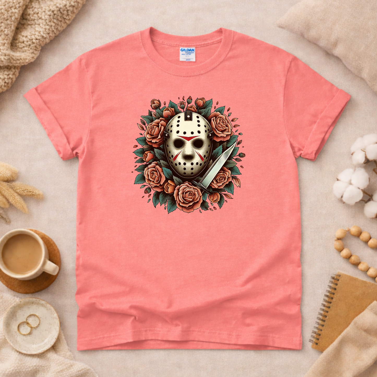 Horror Mask Man Shirt (Please leave a note with which design you would like)