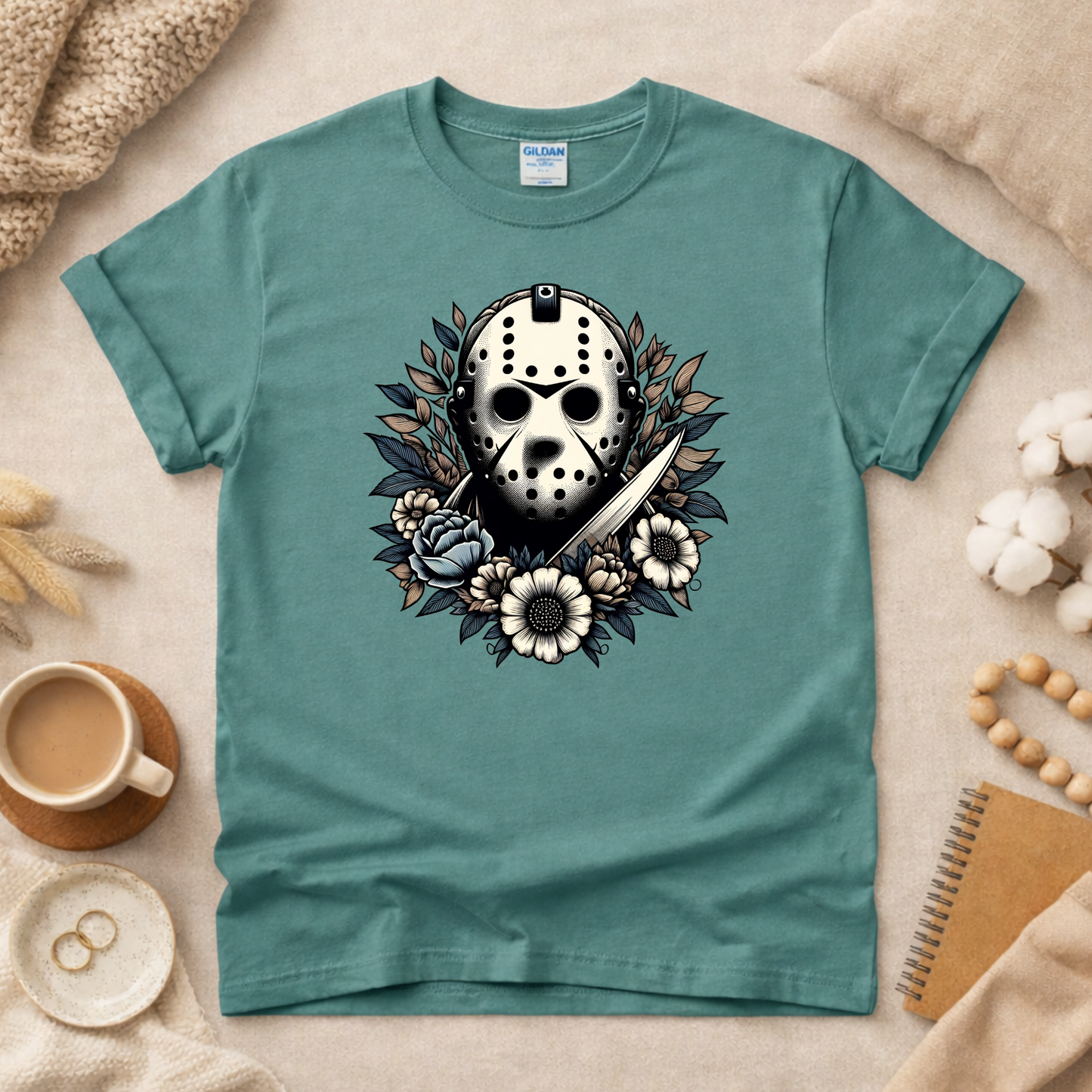 Horror Mask Man Shirt (Please leave a note with which design you would like)