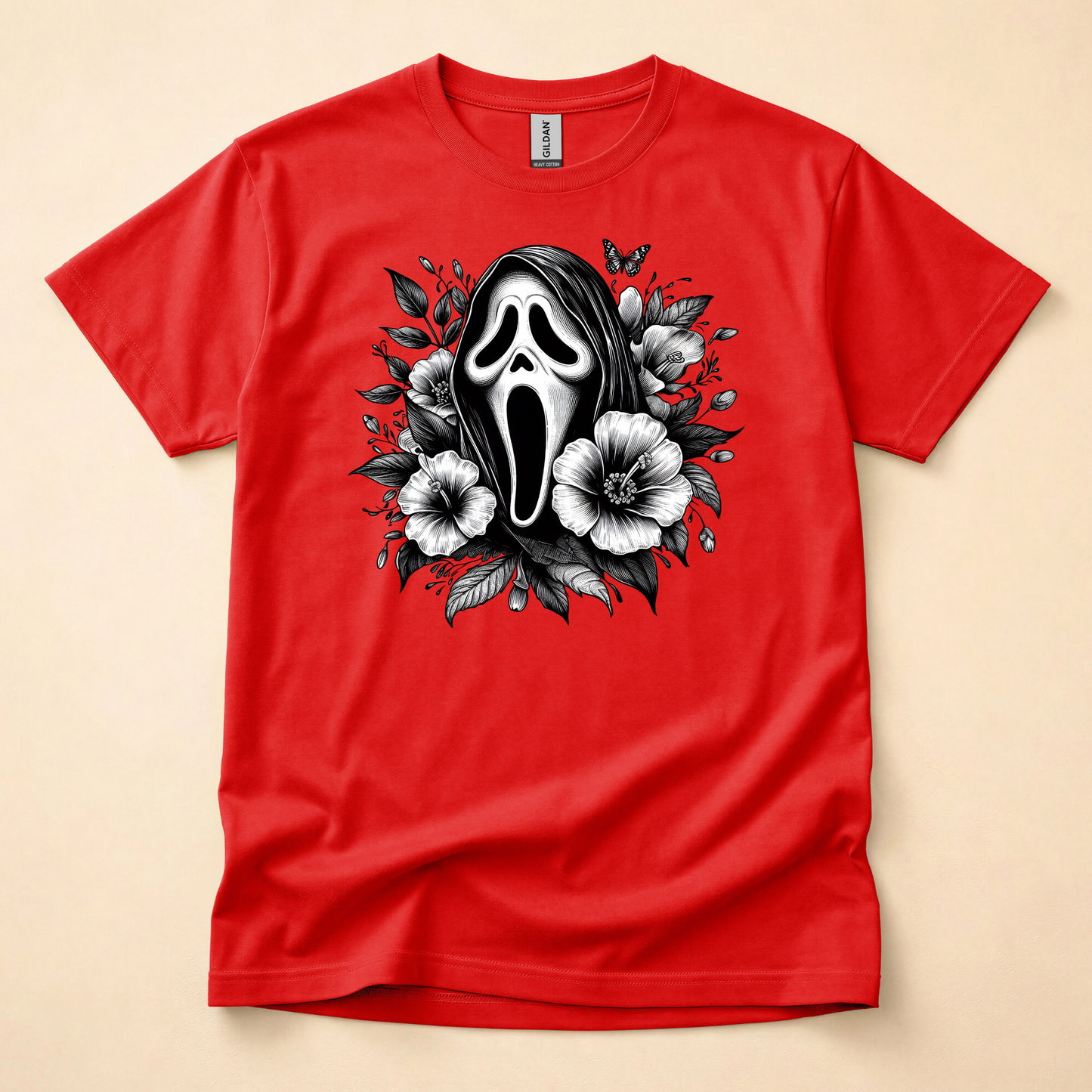 Horror Ghost Shirt (Please leave a note with which design you would like)
