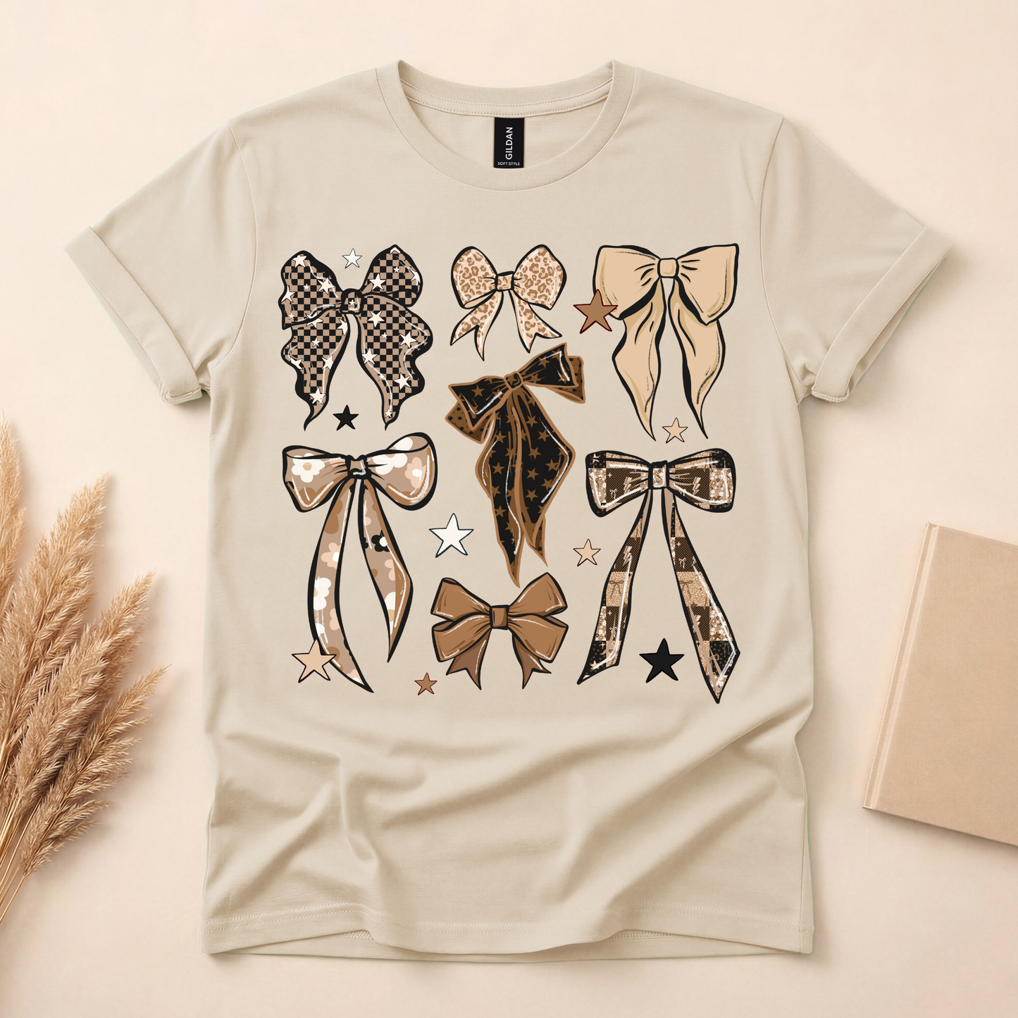 Tan Bows Shirt