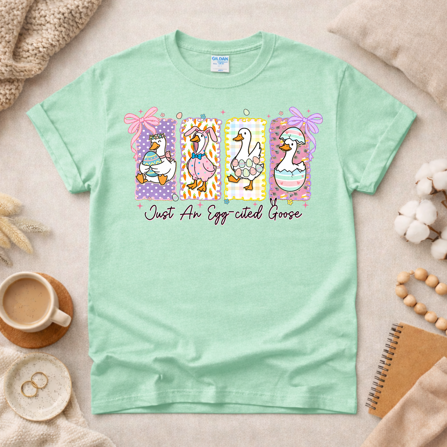 Just An Egg-Cited Goose Shirt