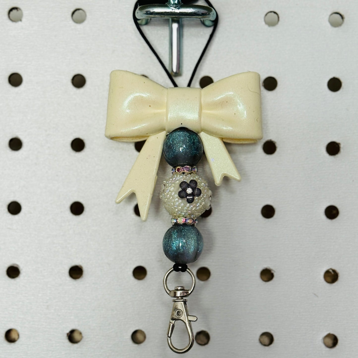 Cream and Grey Freshie Hanger - RTS