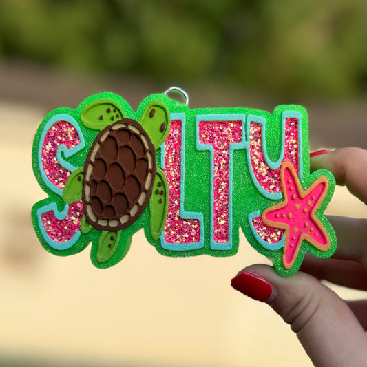 Salty and Turtles Freshie - Mahogany Teakwood - RTS