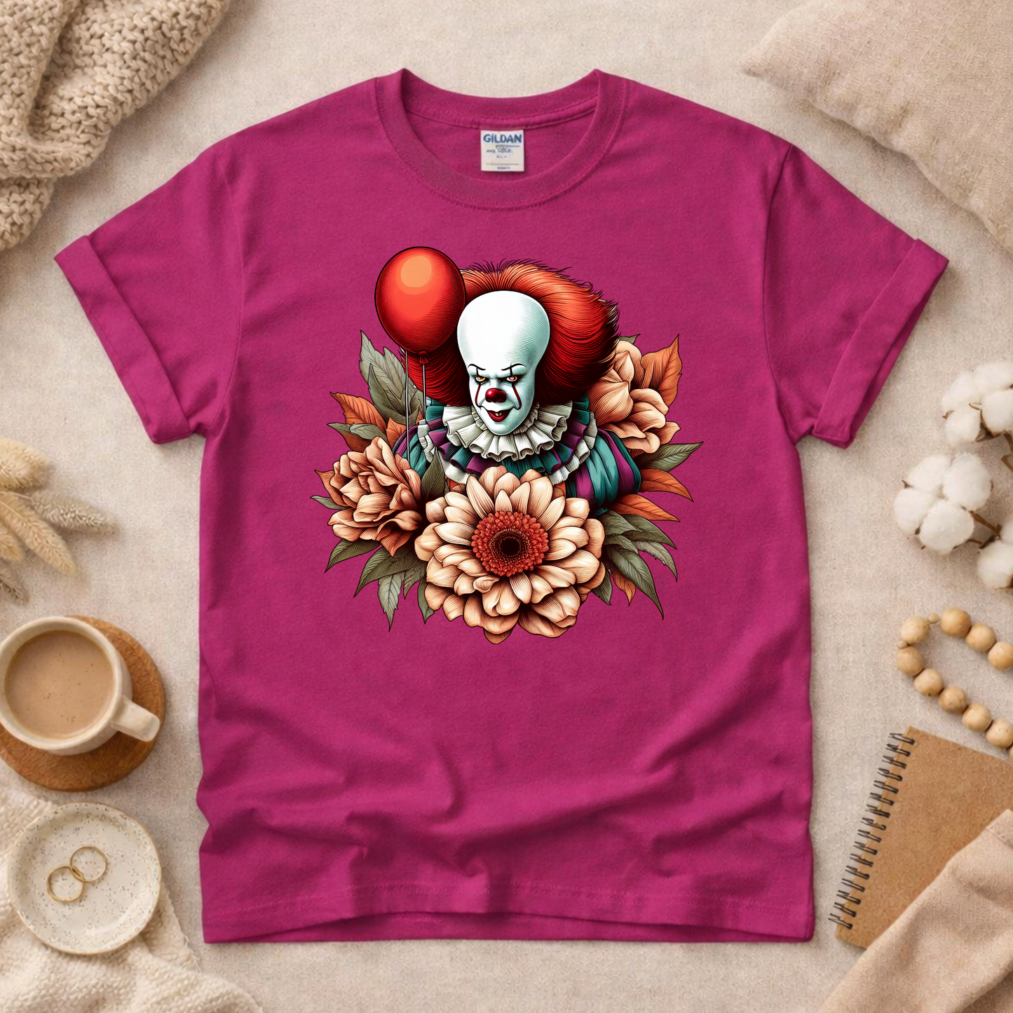 Horror Clown Shirt (Please leave a note with which design you would like)