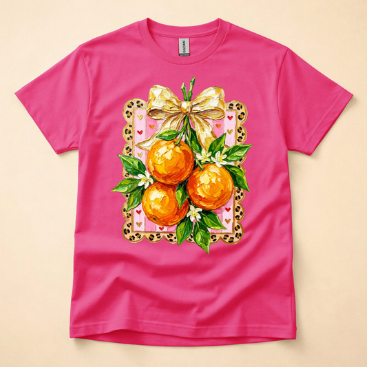 Brushstroke Painted Oranges Shirt