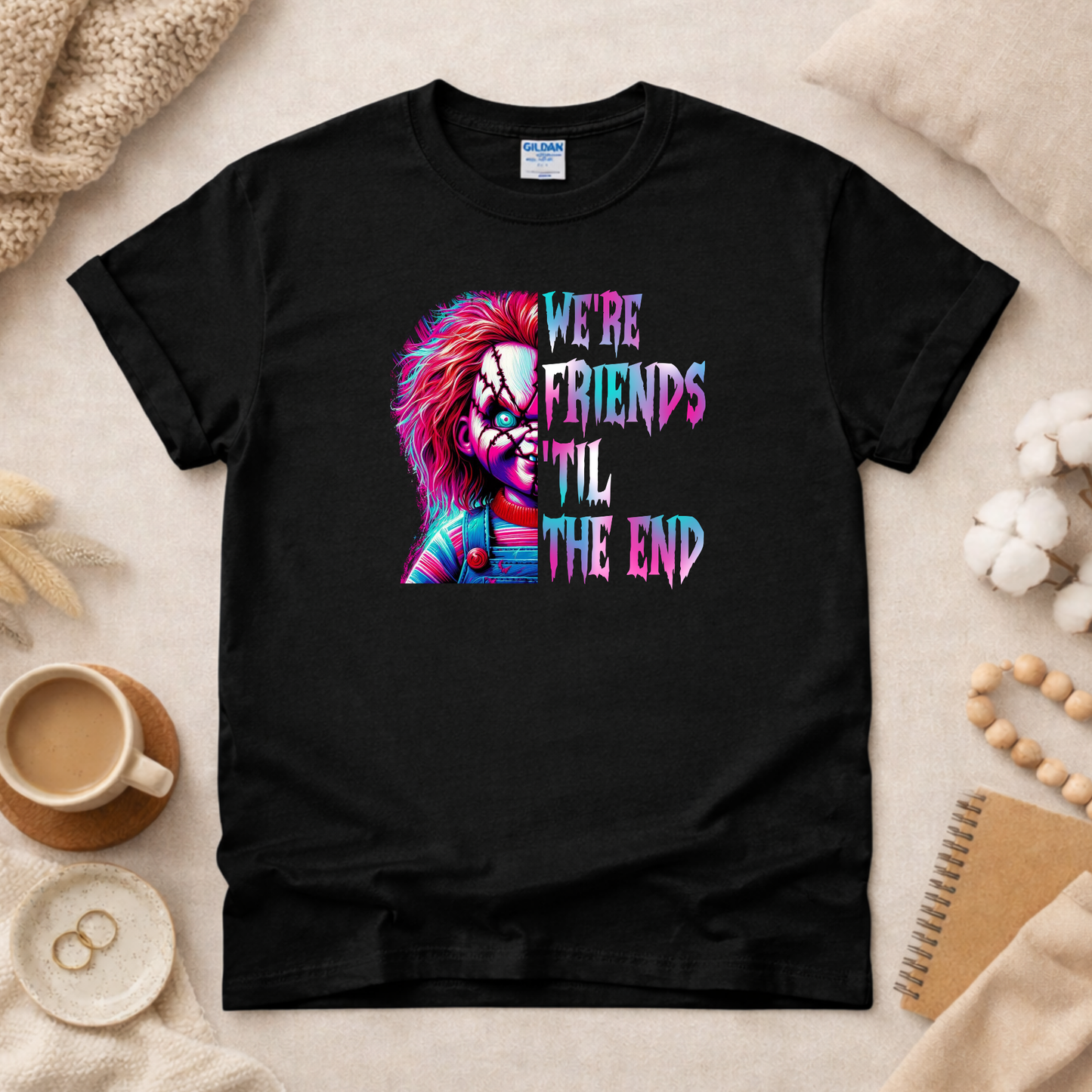 Neon Horror Shirt (Please leave a note with which design you would like)