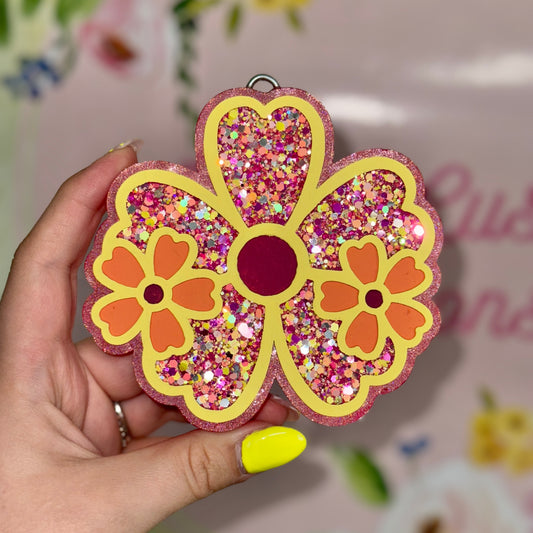 Yellow Flower Trio Freshie - Cotton Candy - RTS