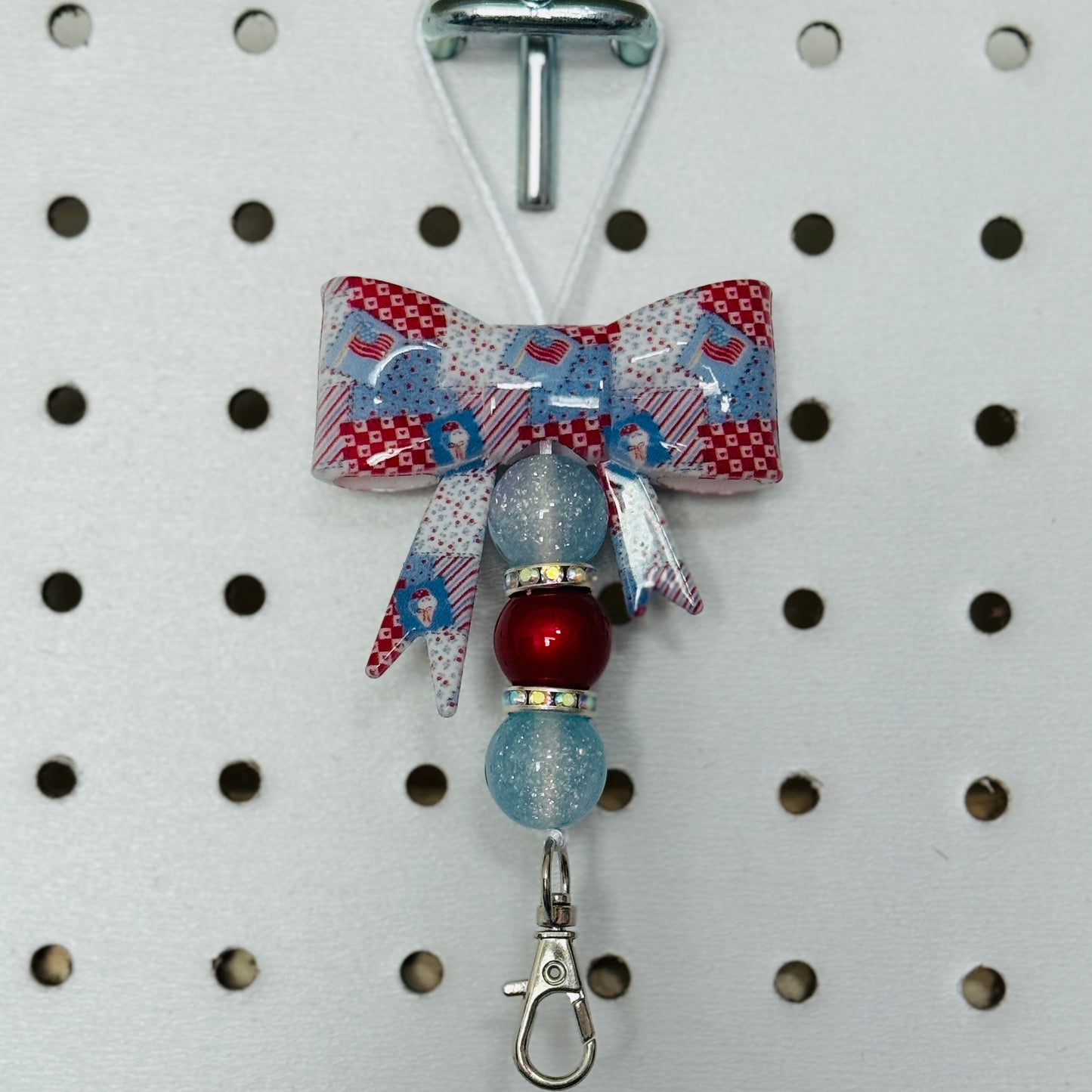 Patriotic Patchwork Freshie Hanger - RTS