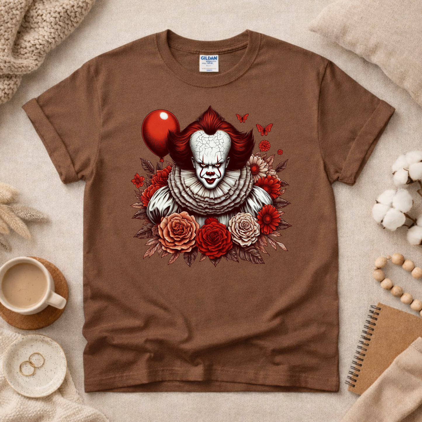 Horror Clown Shirt (Please leave a note with which design you would like)