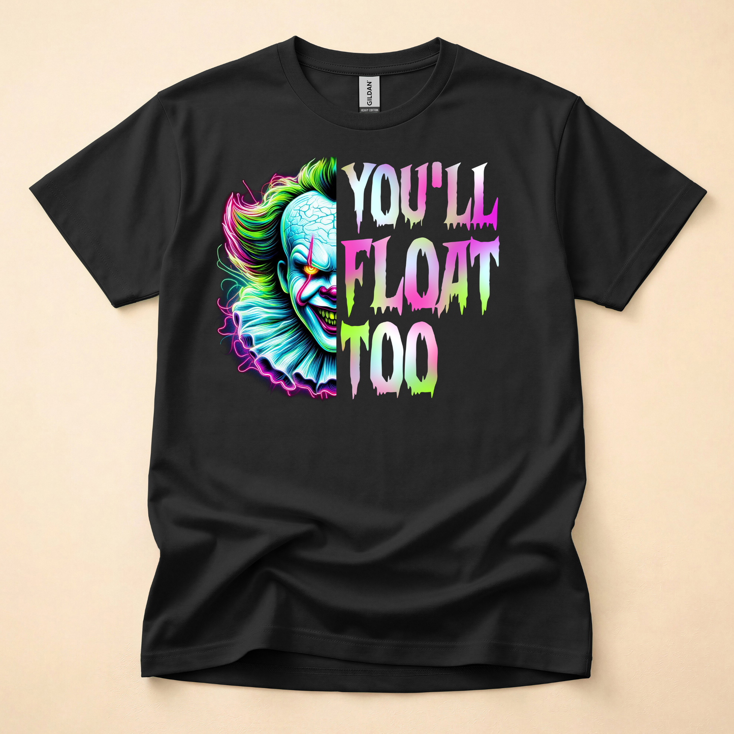 Neon Horror Shirt (Please leave a note with which design you would like)