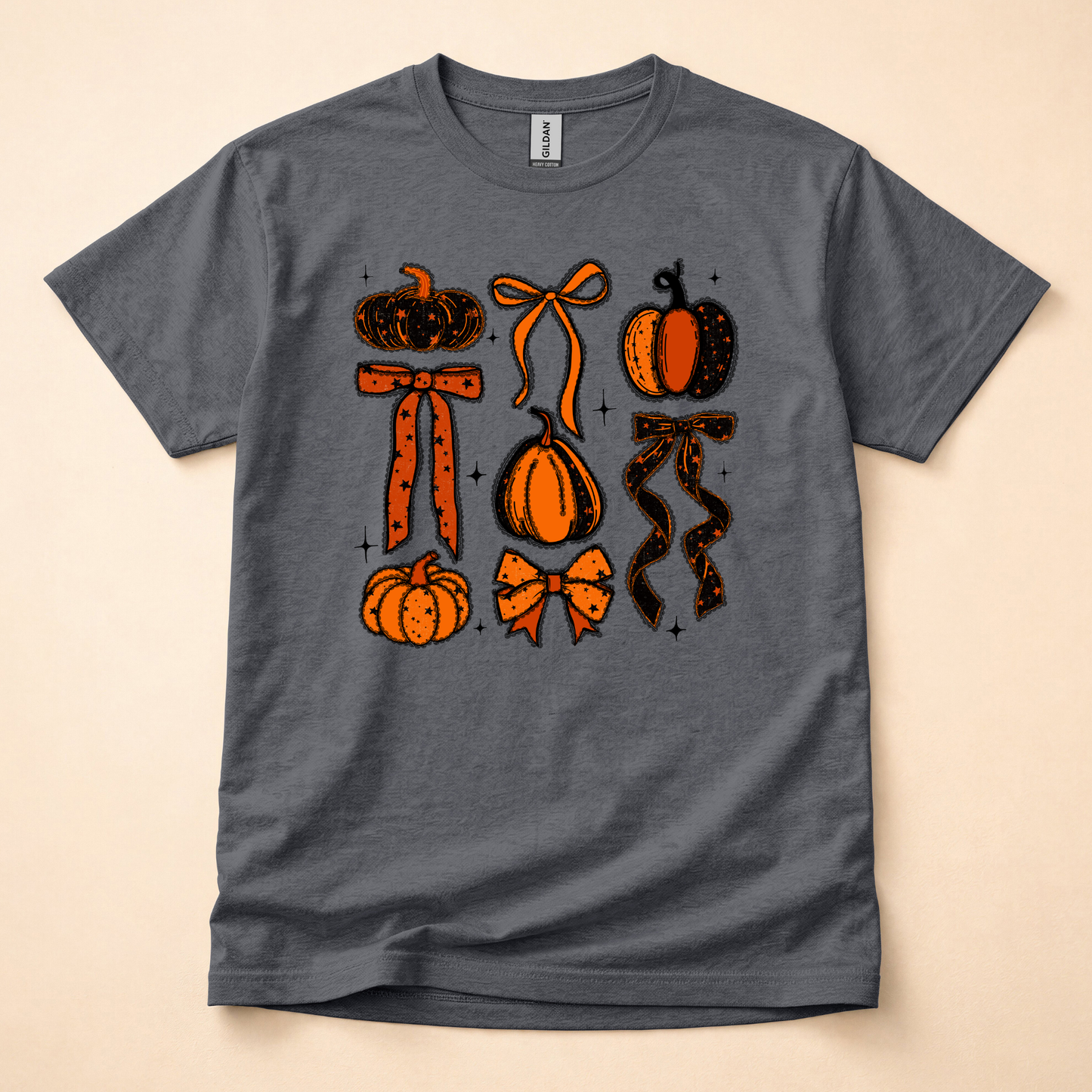 Halloween and Fall Bows Shirt (Please leave a note with which design you would like)