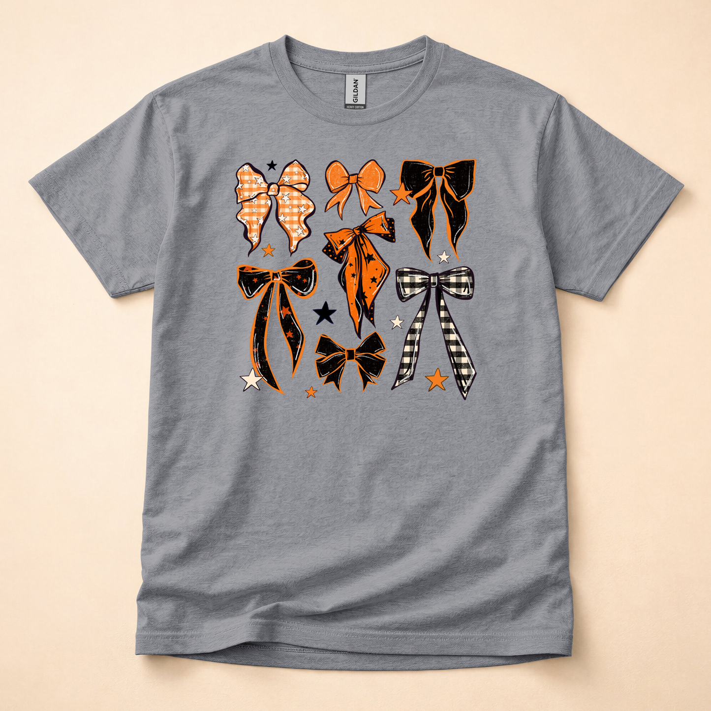 Halloween and Fall Bows Shirt (Please leave a note with which design you would like)
