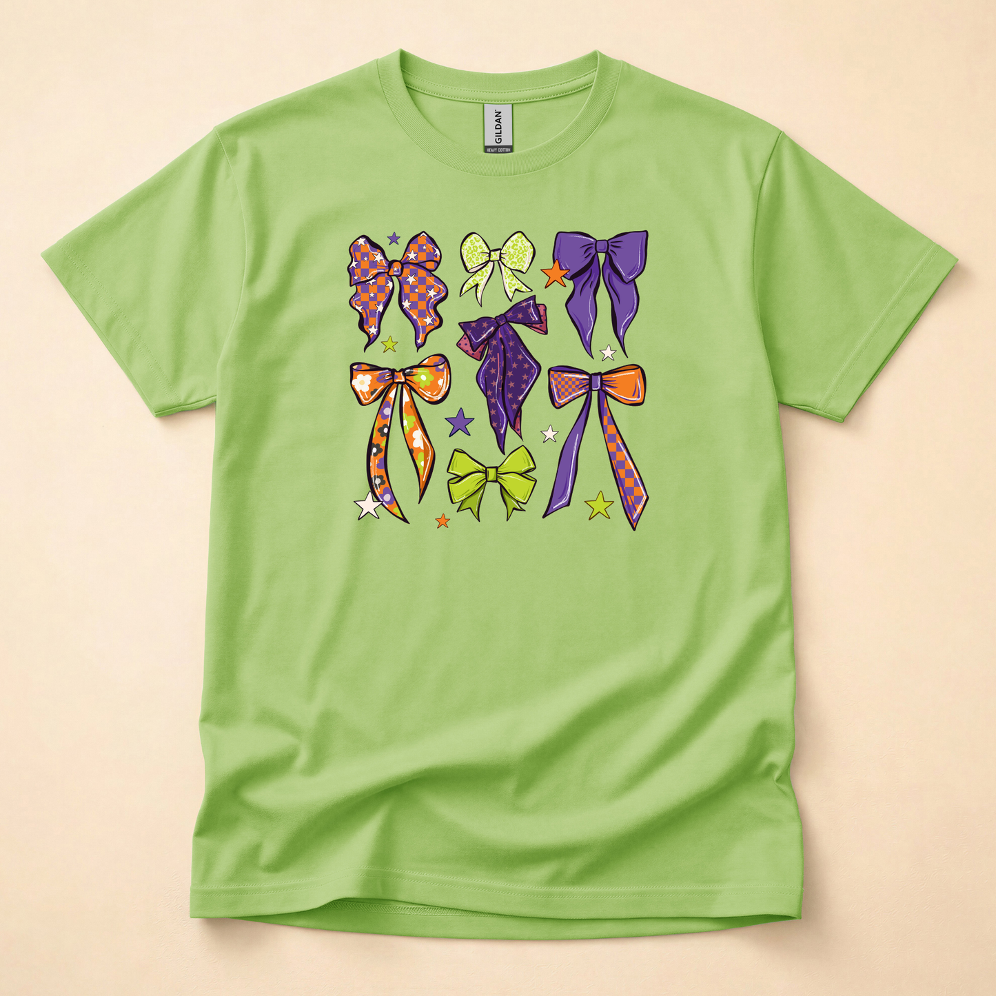 Halloween and Fall Bows Shirt (Please leave a note with which design you would like)