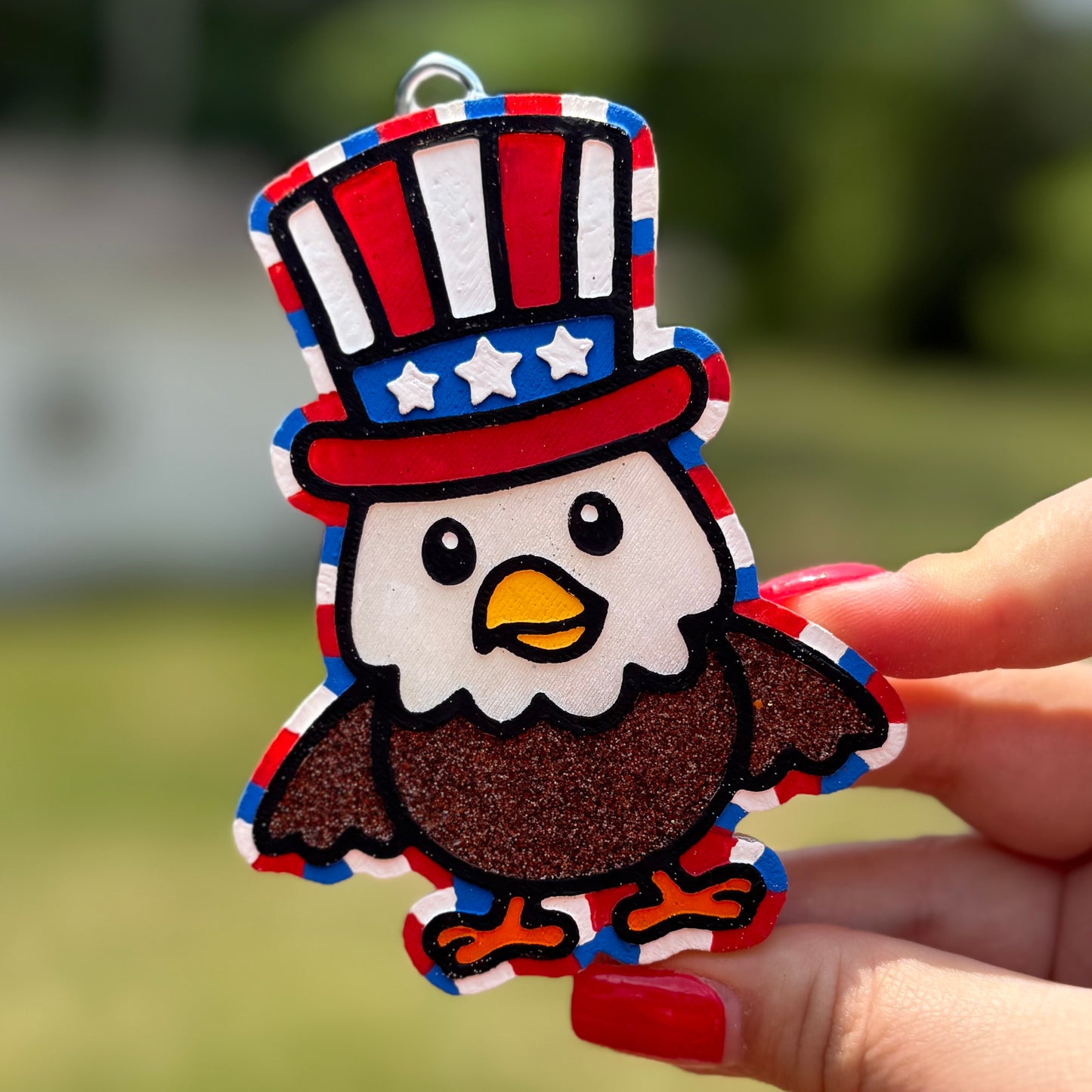 EJ the Eagle Freshie (glitter) - Vanilla Pineapple - RTS