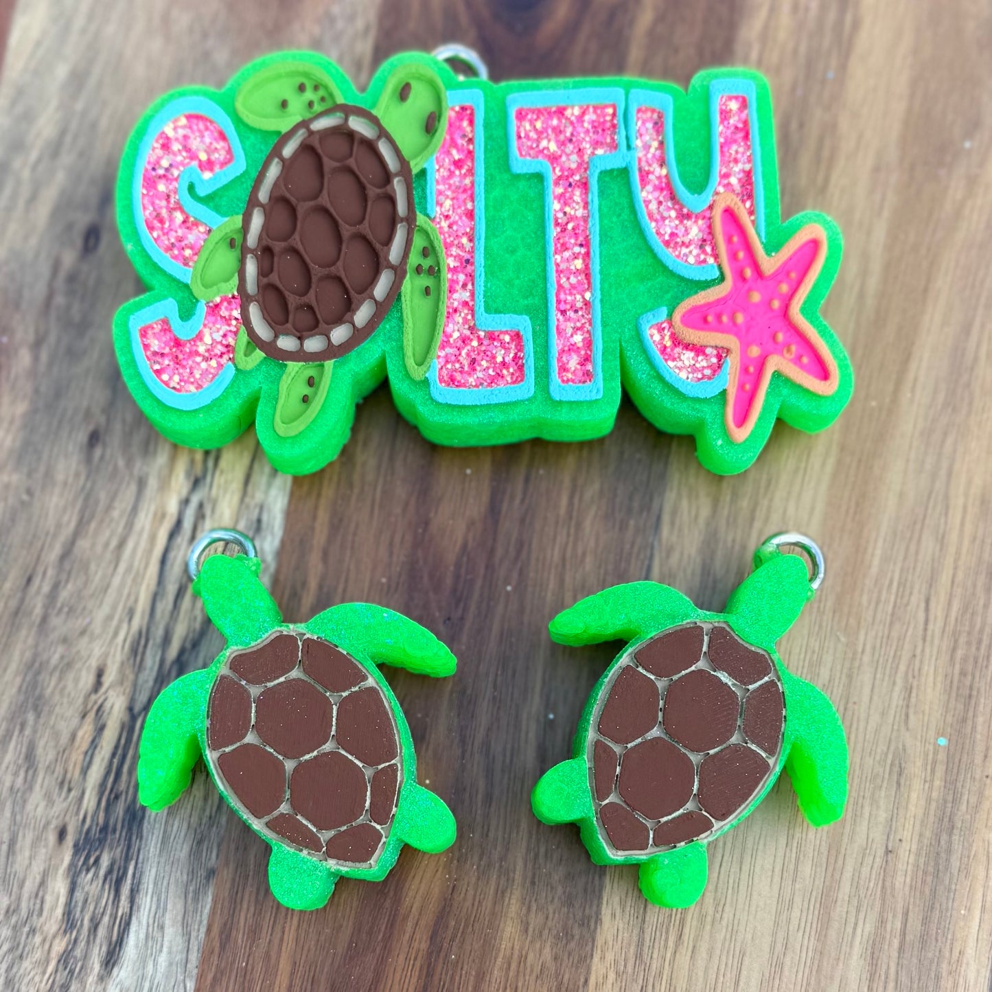 Salty and Turtles Freshie - Mahogany Teakwood - RTS
