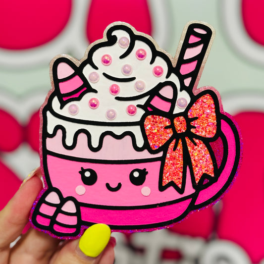 Pink Candy Corn Mug Freshie - Sugared Snickerdoodle - RTS