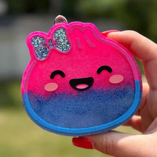 Pink/Blue Dumpling Freshie - Fruity Rings - RTS