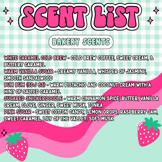 Bakery Scent List