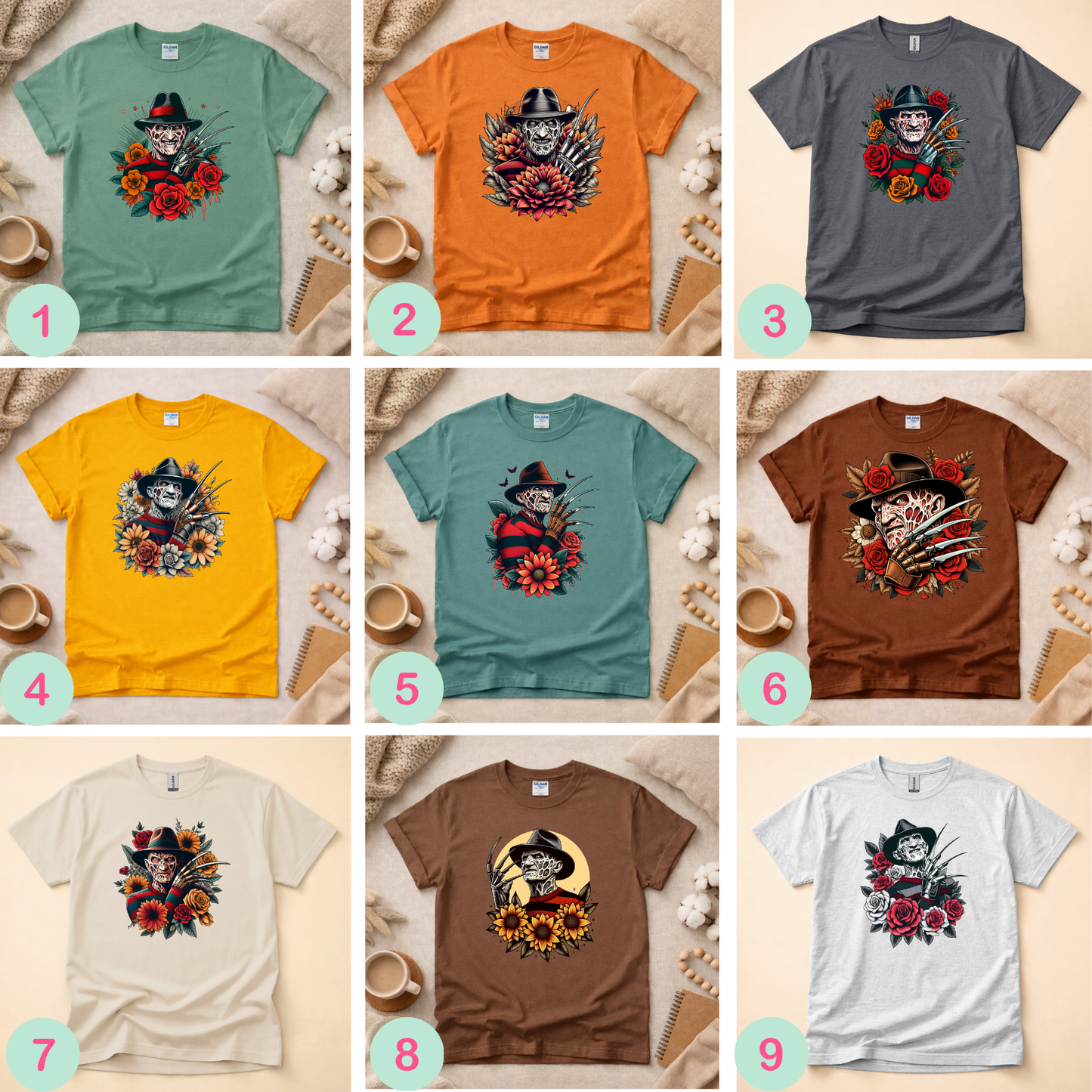 Horror Claw Man Shirt (Please leave a note with which design you would like)