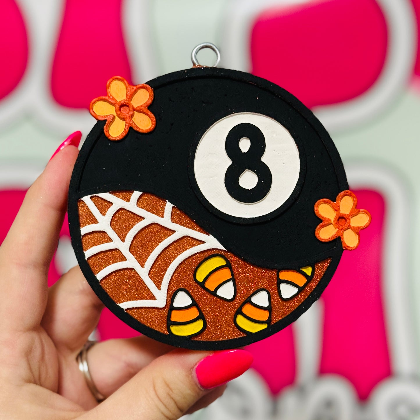Candy Corn 8 Ball Freshie - Yum Bougie Marshmallow - RTS