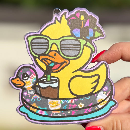Duck on Float Freshie - Candied Apples - RTS