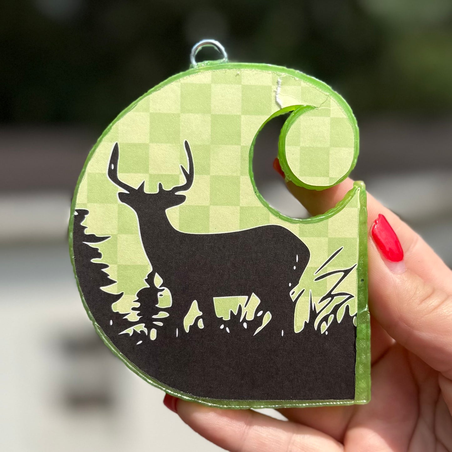 Deer C Cardstock Freshie- DISCOUNTED/IMPERFECT - RTS