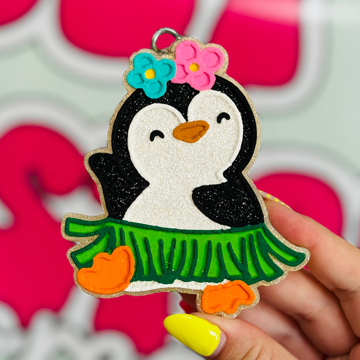 Hula Penguin Freshie - Sugared Lemon Bars - RTS