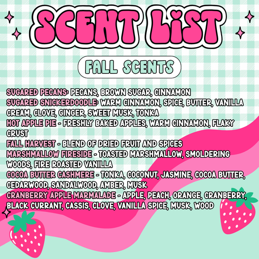 Fall Scent List