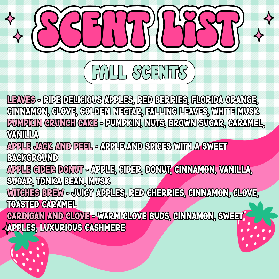 Fall Scent List